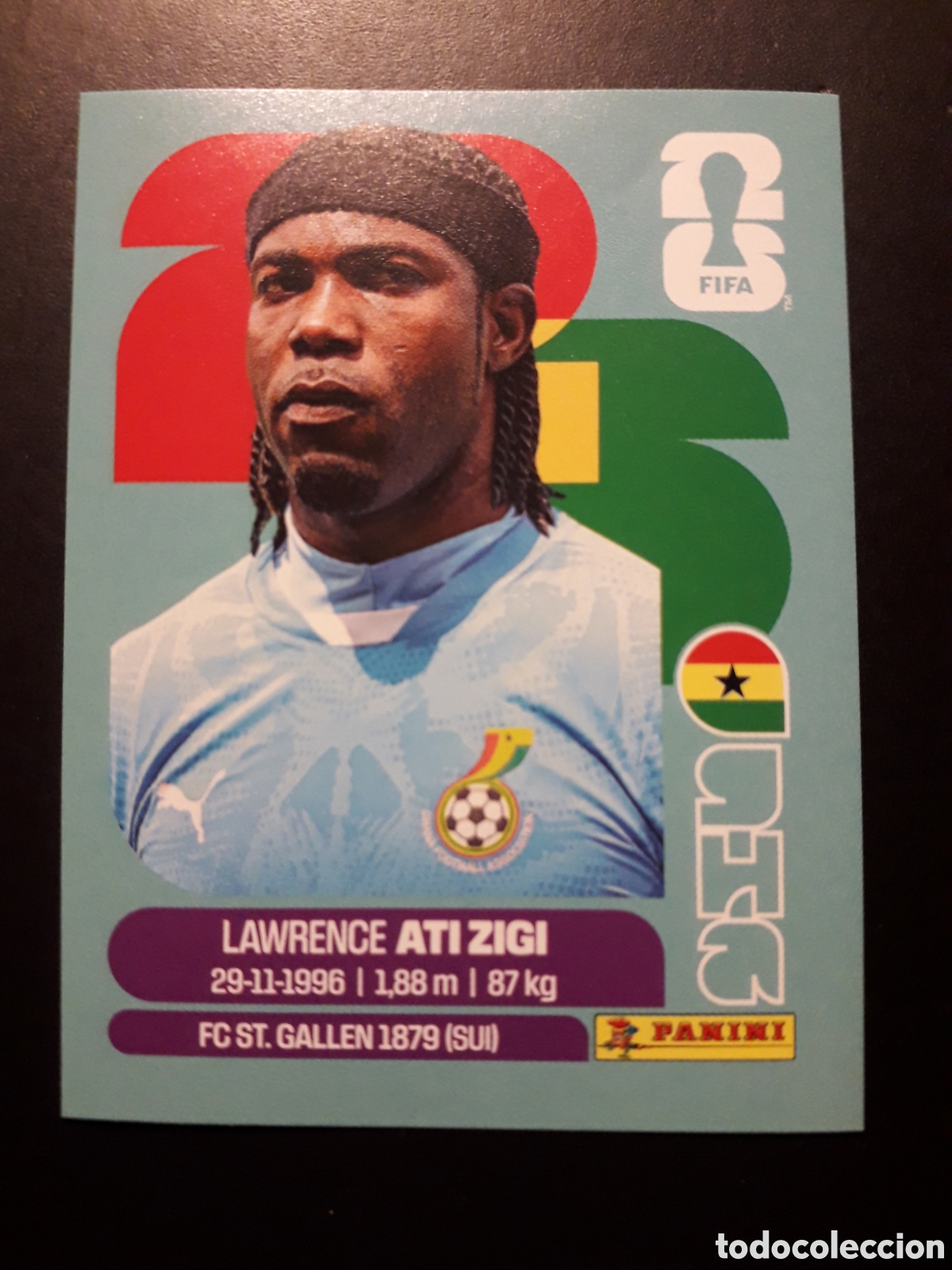 Cromos de f&uacute;tbol: ATI ZIGI GHANA GHA 2 MUNDIAL F&Uacute;TBOL 2026 FIFA WORLD CUP PANINI SIN PEGAR PEDIDO M&Iacute;NIMO 3&euro;.