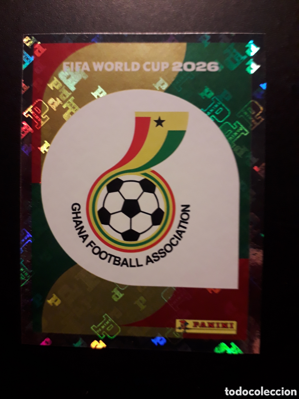 Cromos de f&uacute;tbol: ESCUDO GHANA GHA 1 MUNDIAL F&Uacute;TBOL 2026 FIFA WORLD CUP PANINI SIN PEGAR PEDIDO M&Iacute;NIMO 3&euro;.