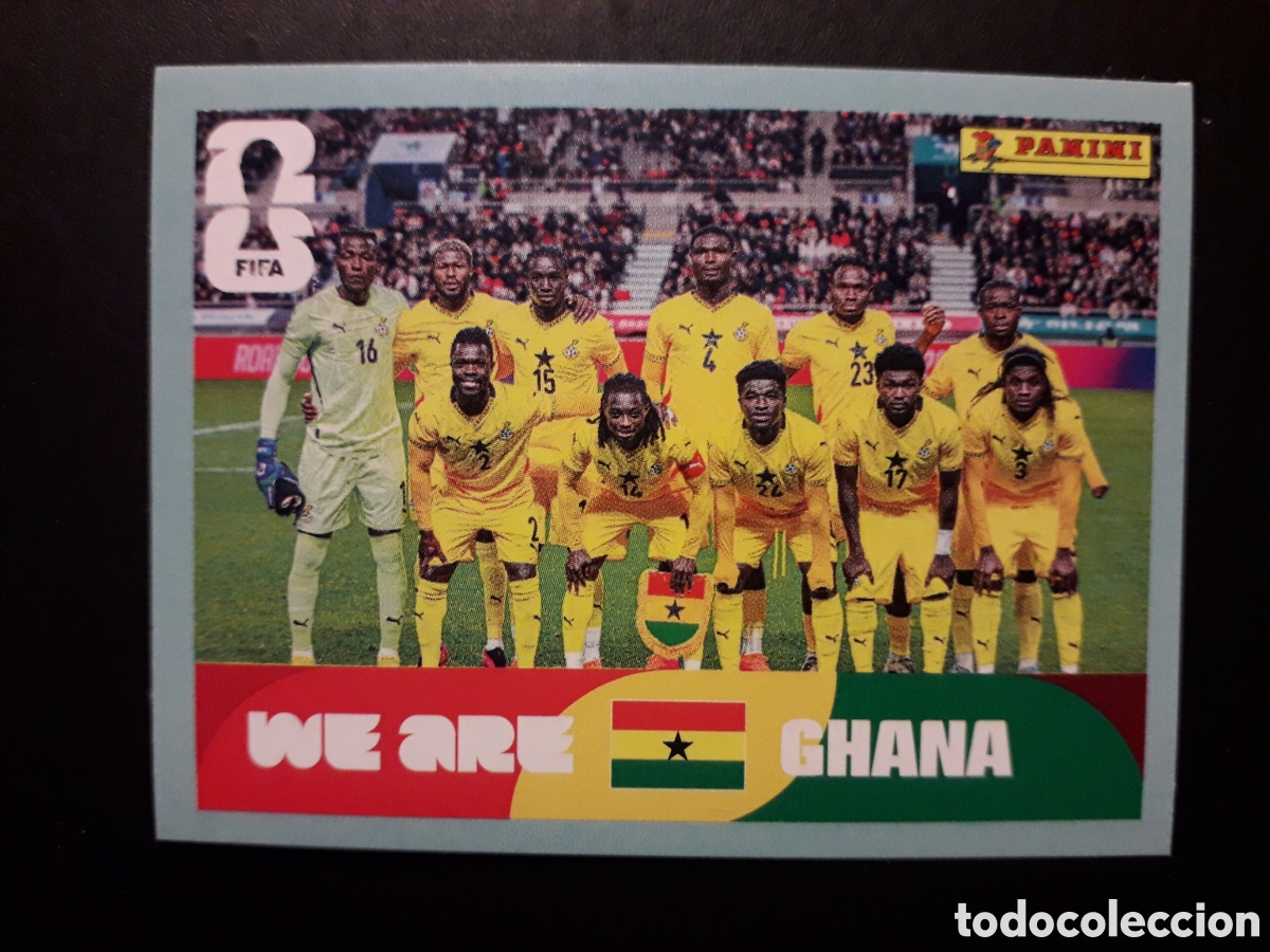 Cromos de f&uacute;tbol: EQUIPO GHANA GHA 13 MUNDIAL F&Uacute;TBOL 2026 FIFA WORLD CUP PANINI SIN PEGAR PEDIDO M&Iacute;NIMO 3&euro;.