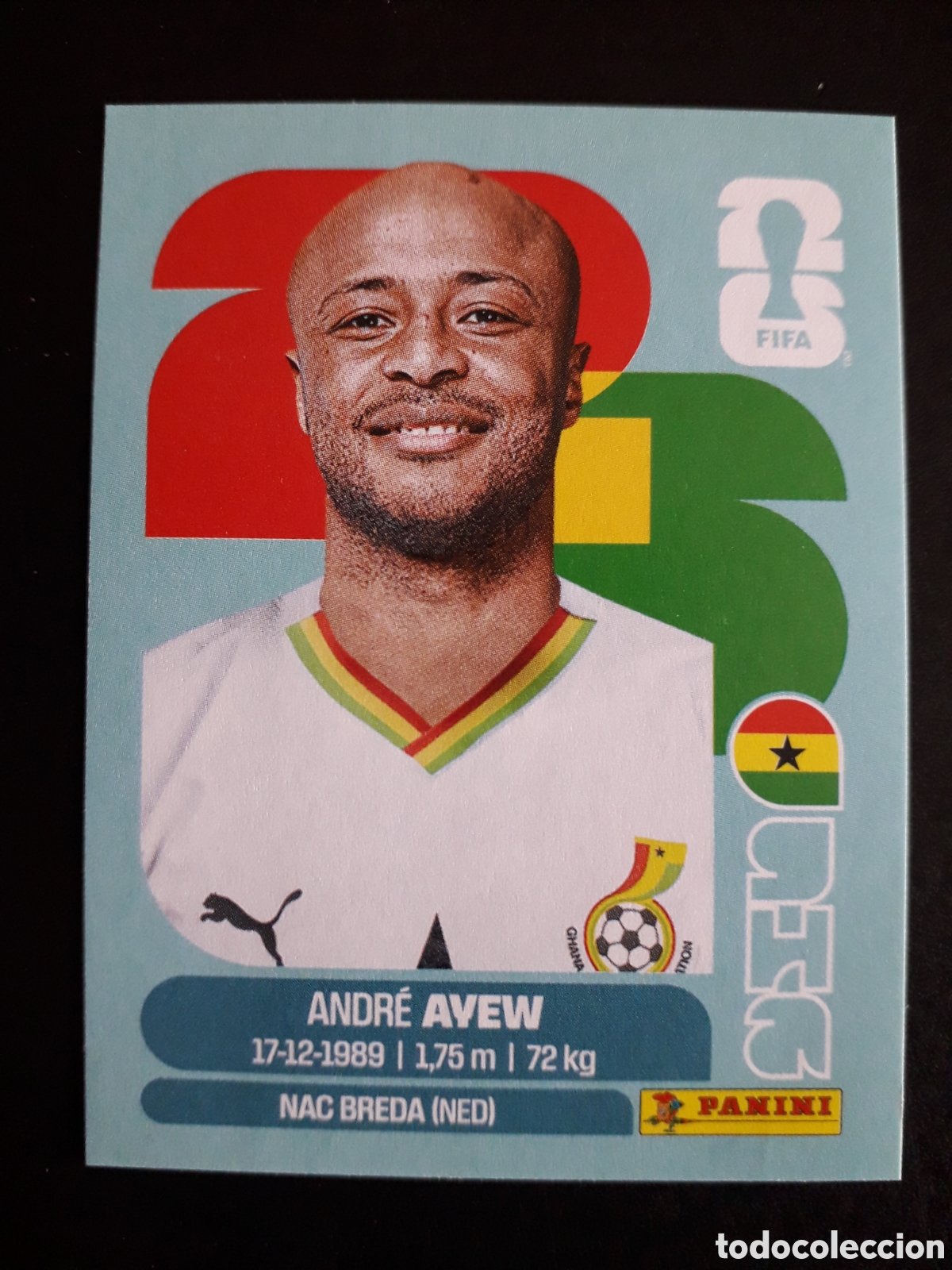 Cromos de f&uacute;tbol: ANDR&Eacute; AYEW GHANA GHA 17 MUNDIAL F&Uacute;TBOL 2026 FIFA WORLD CUP PANINI SIN PEGAR PEDIDO M&Iacute;NIMO 3&euro;
