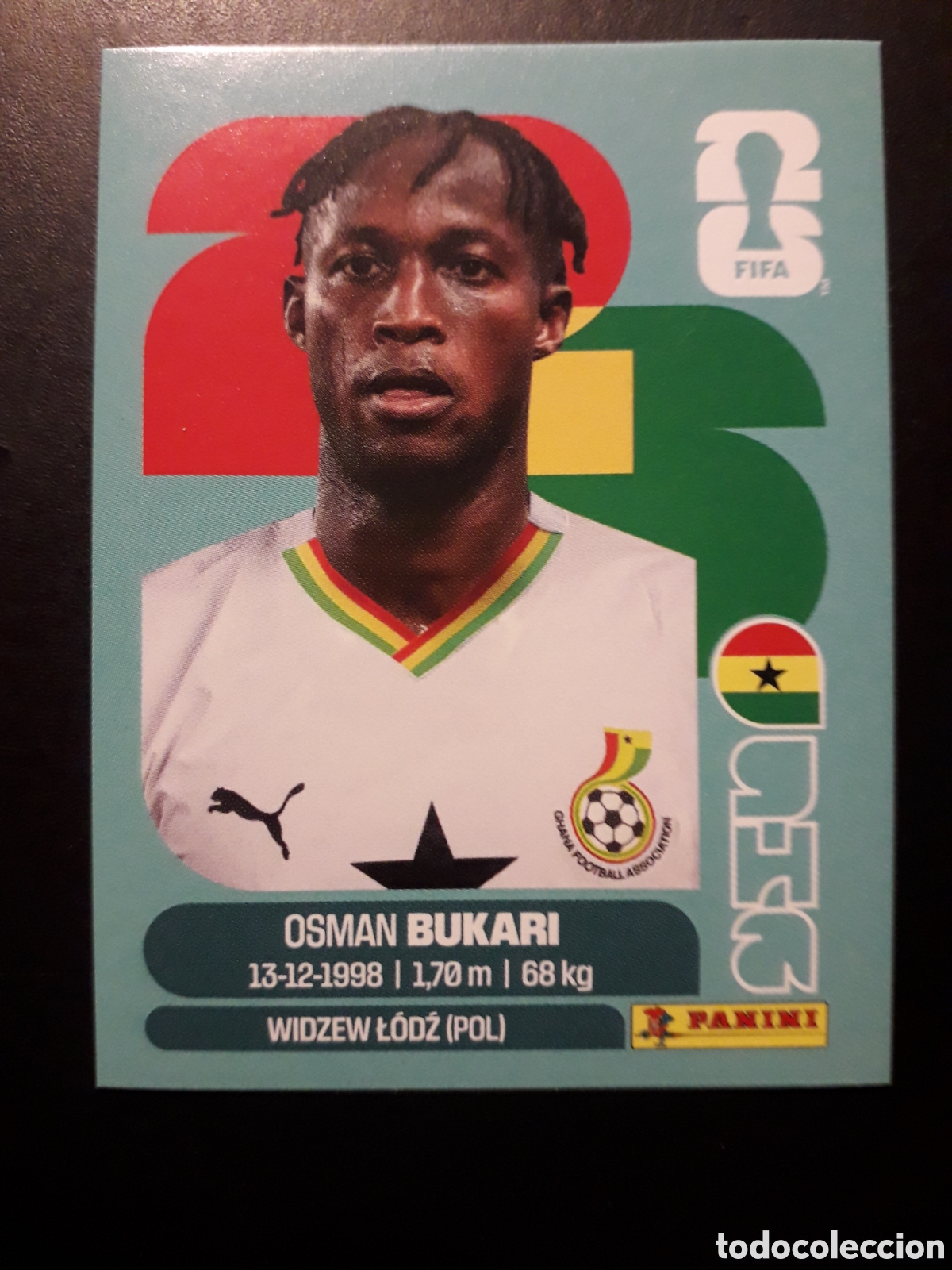 Cromos de f&uacute;tbol: BUKARI GHANA GHA 19 MUNDIAL F&Uacute;TBOL 2026 FIFA WORLD CUP PANINI SIN PEGAR PEDIDO M&Iacute;NIMO 3&euro;