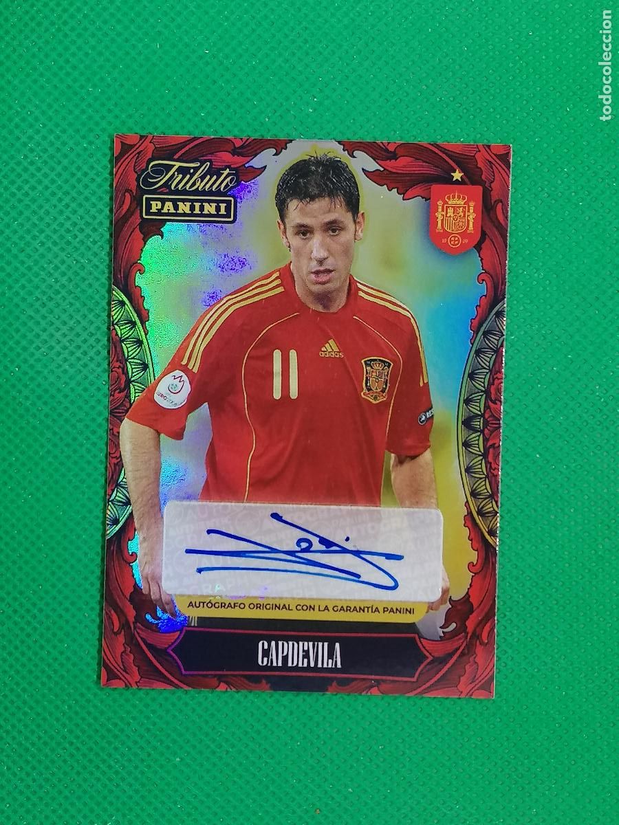 Cromos de f&uacute;tbol: CAPDEVILA AUTO AUTOGRAFO ORIGINAL FIRMA ⚽PANINI TRIBUTO SELECCION ESPA&Ntilde;OLA ESPA&Ntilde;A CARD 26 2026⚽