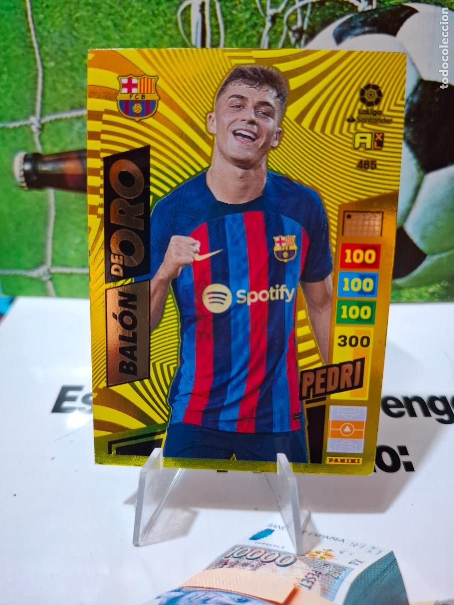 Cromos de f&uacute;tbol: PEDRI BARCELONA BALON DE ORO 465 ADRENALYN XL LIGA 2022 2023 22 23 PANINI