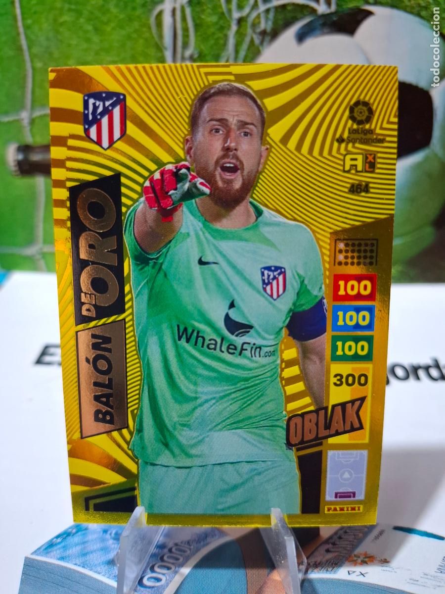 Cromos de f&uacute;tbol: OBLAK ATLETICO MADRID MADRID BALON DE ORO 464 ADRENALYN XL LIGA 2022 2023 22 23 PANINI