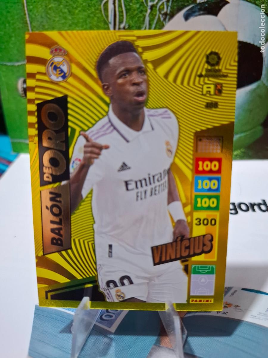 Cromos de f&uacute;tbol: VINICIUS REAL MADRID BALON DE ORO 468 ADRENALYN XL LIGA 2022 2023 22 23 PANINI