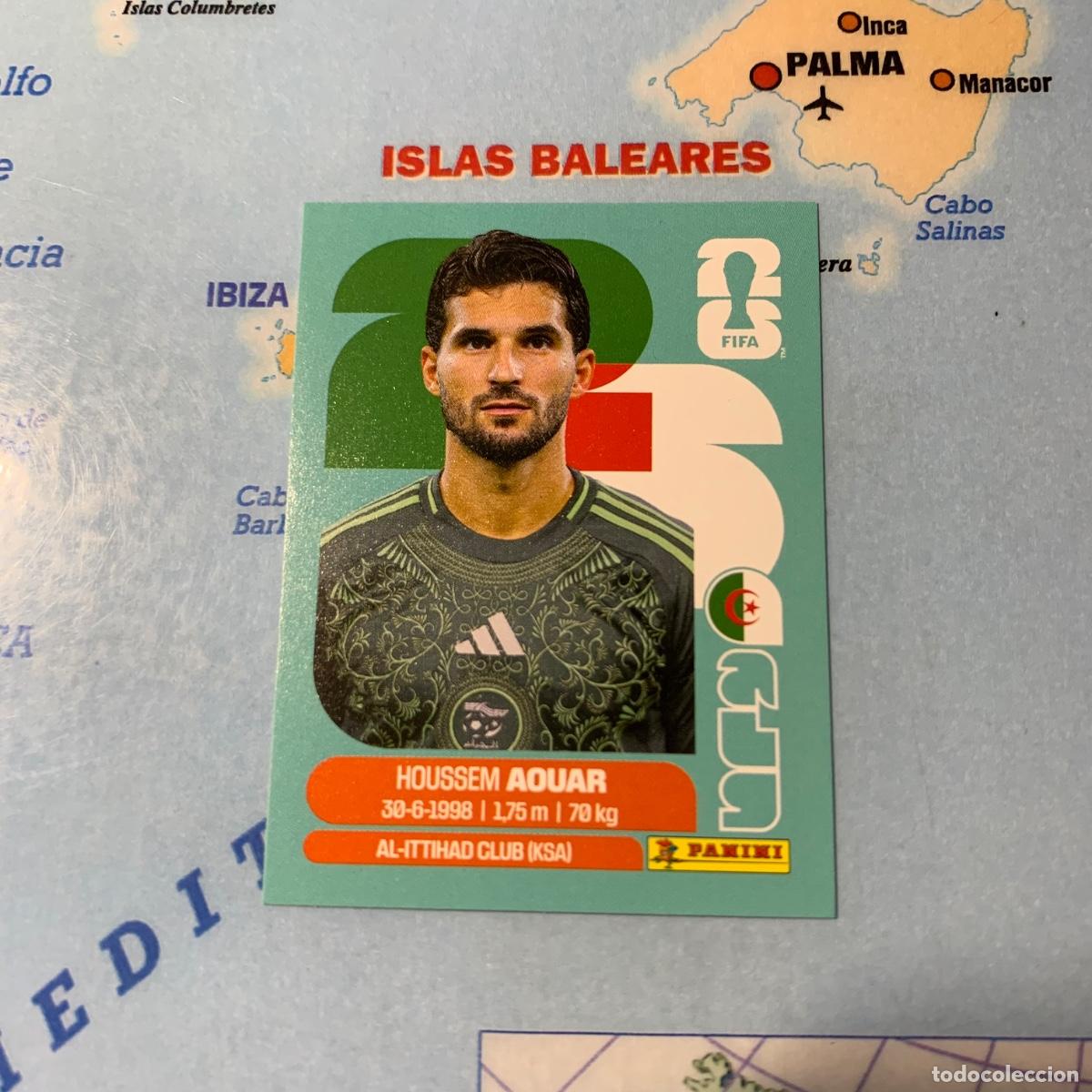 Cromos de f&uacute;tbol: Argelia n&uacute;mero 9 cromo panini Mundial Fifa World Cup 2026