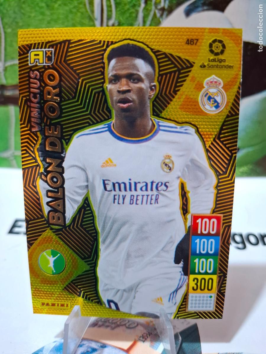 Football Stickers: VINICIUS REAL MADRID BALON DE ORO ADRENALYN XL LIGA 2021 2022 21 22 PANINI
