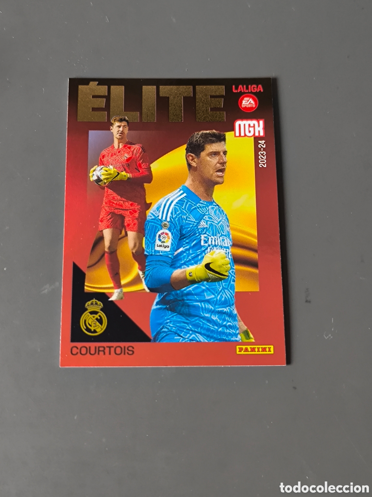 Cromos de f&uacute;tbol: COURTOIS 2 &Eacute;lite Real Madrid Megacracks MGK 23 24