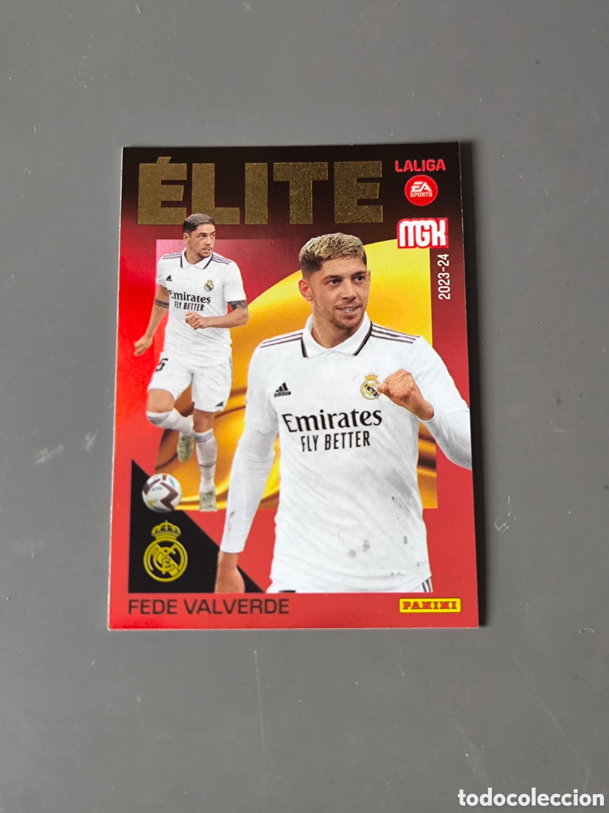 Cromos de f&uacute;tbol: FEDE VALVERDE 3 &Eacute;lite Real Madrid Megacracks MGK 23 24