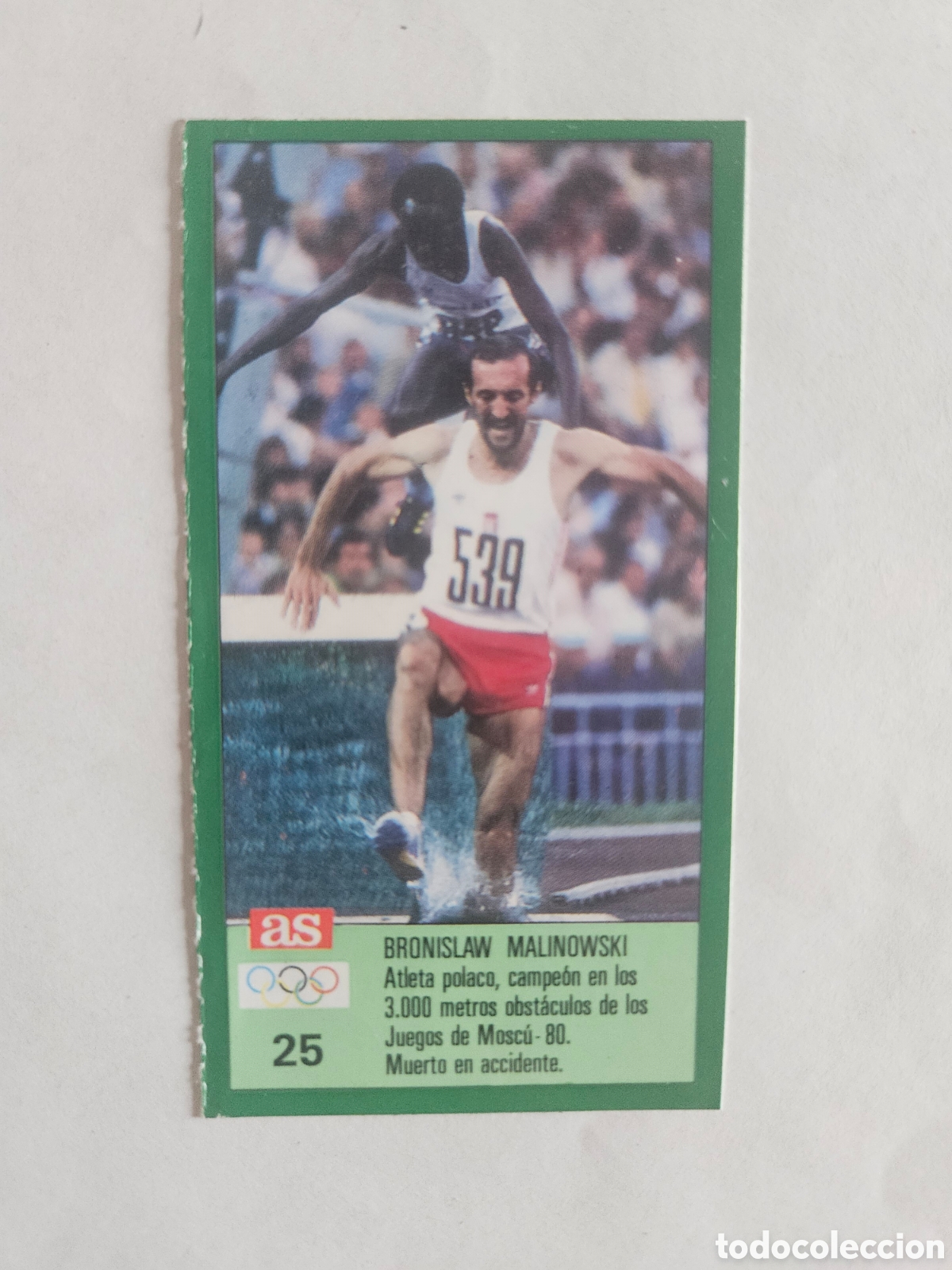 Football Stickers: 25 BRONISLAW MALINOWSKI ATLETISMO AS ASES OLIMPICOS SEUL 1988 CROMO 88 - SIN PEGAR