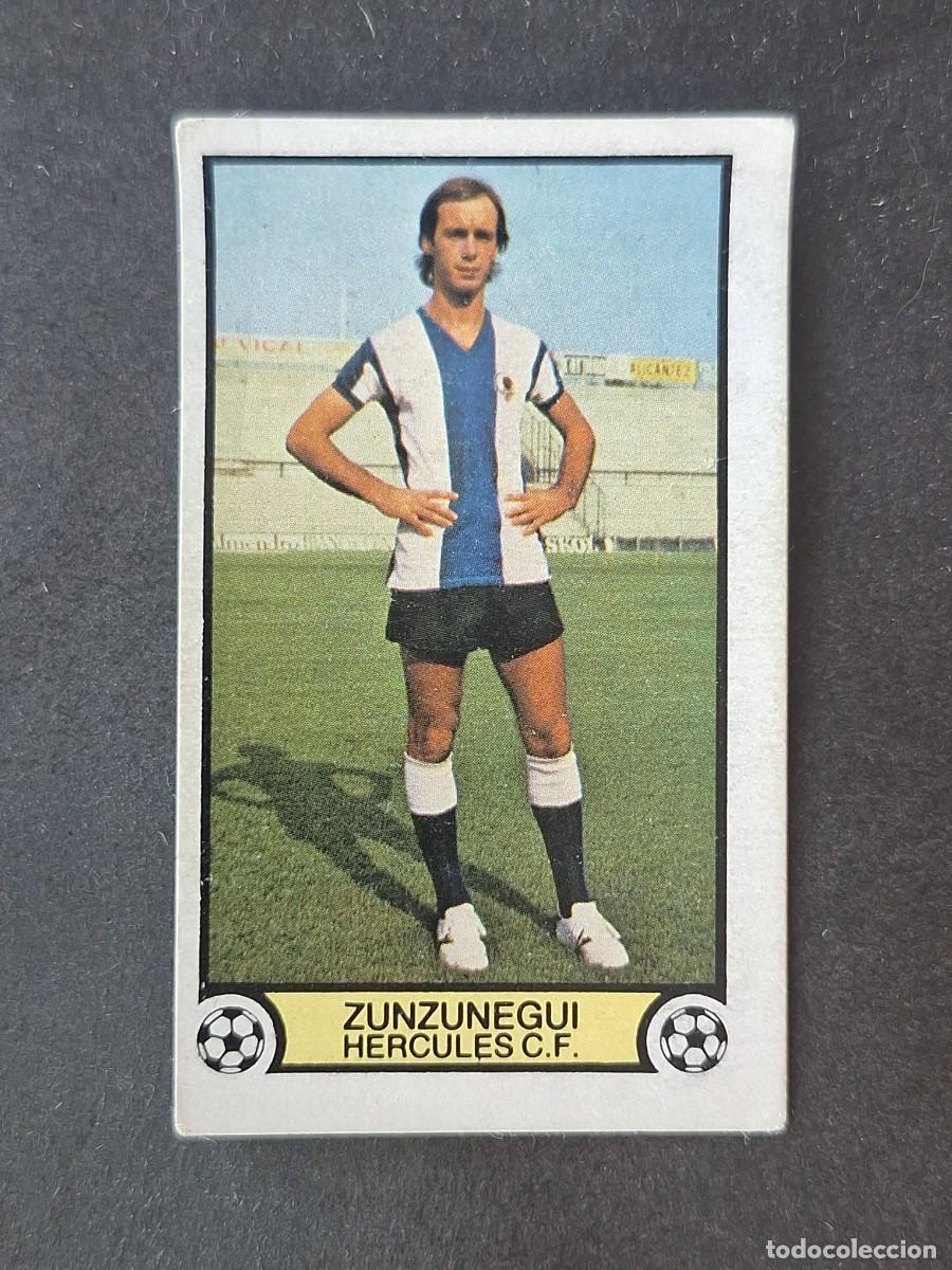 Cromos de f&uacute;tbol: L3 ZUNZUNEGUI HERCULES C. F. FICHAJE 27 LIGA ESTE 1979 1980 79 80 DESPEGADO RECUPERADO