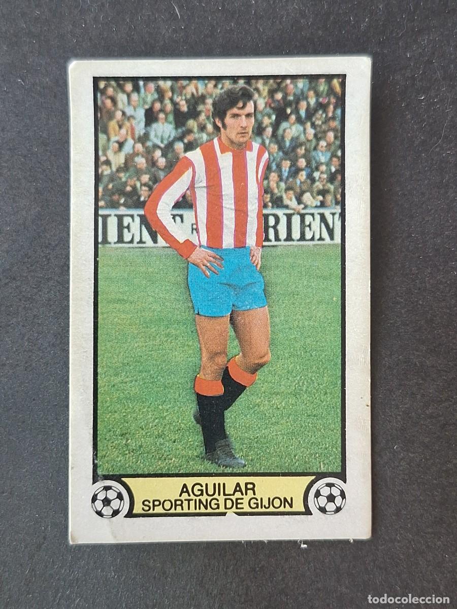 Cromos de f&uacute;tbol: L3 AGUILAR SPORTING DE GIJON FICHAJE 28 LIGA ESTE 1979 1980 79 80 DESPEGADO RECUPERADO