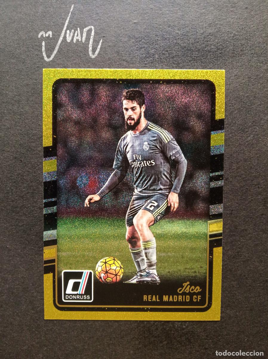 Cromos de f&uacute;tbol: N&ordm; 140 PARALELA GOLD DORADA ISCO REAL MADRID ESPA&Ntilde;A ⚽ PANINI &reg; DONRUSS FIFA 2016 2017 LIGA 16 17