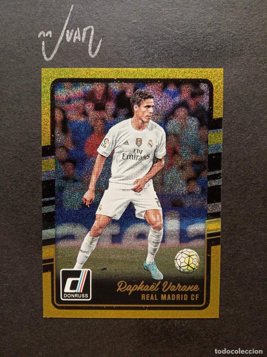 Cromos de f&uacute;tbol: N&ordm; 145 PARALELA GOLD DORADA VARANE REAL MADRID FRANCIA ⚽ PANINI &reg; DONRUSS FIFA 2016 2017 LIGA 16 17
