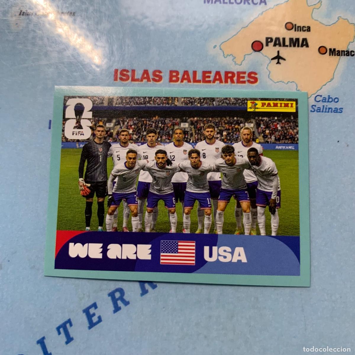 Cromos de f&uacute;tbol: Estados Unidos n&uacute;mero 13 cromo panini Mundial Fifa World Cup 2026