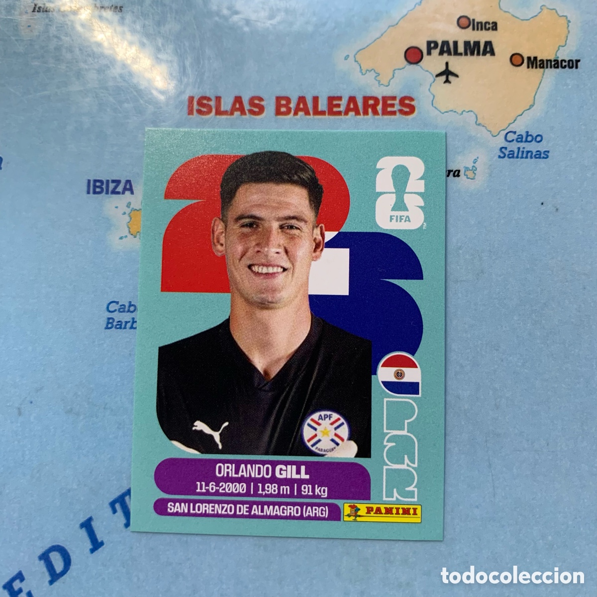 Cromos de f&uacute;tbol: Paraguay n&uacute;mero 3 cromo panini Mundial Fifa World Cup 2026