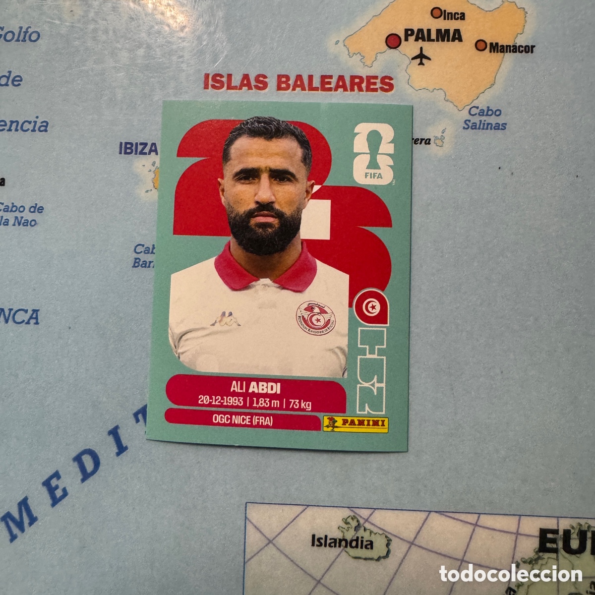 Cromos de Futebol: Tunez n&uacute;mero 7 cromo panini Mundial Fifa World Cup 2026