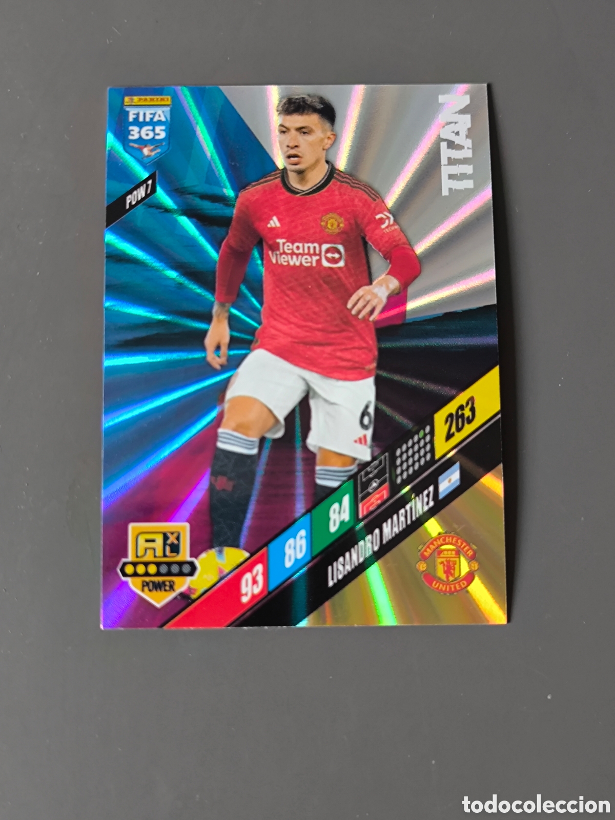 Cromos de f&uacute;tbol: LISANDRO MART&Iacute;NEZ Tit&aacute;n 7 Manchester United FIFA 365 2024