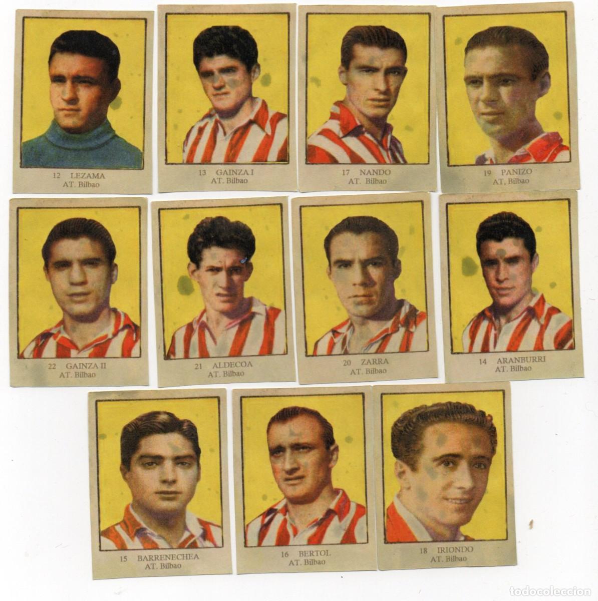 Cromos de f&uacute;tbol: AT, BILBAO 1946 DE AZAFRAN LA MAJA,