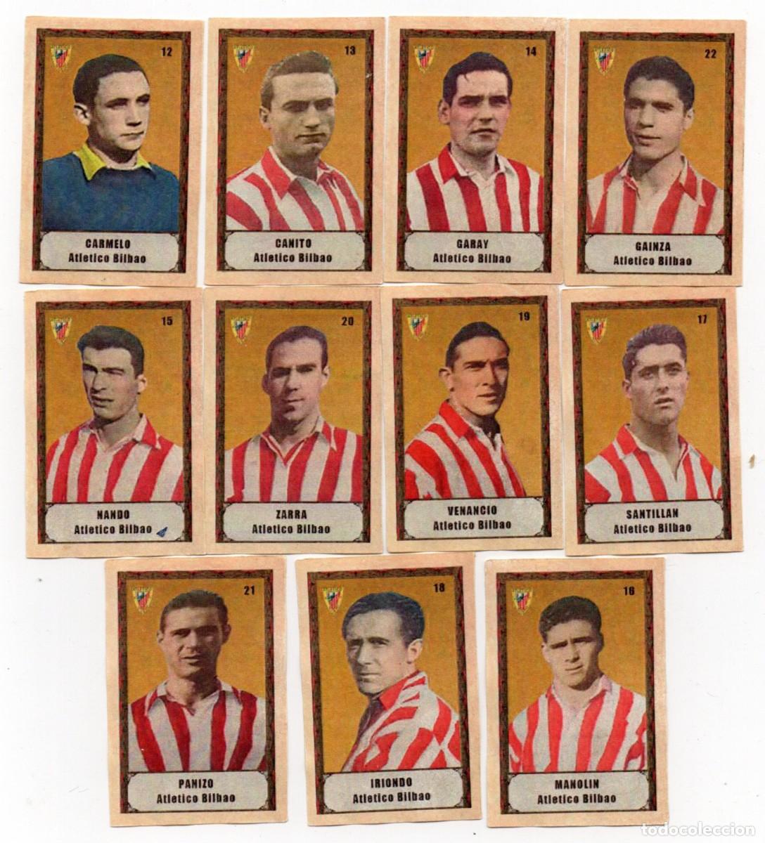 Cromos de f&uacute;tbol: AT, BILBAO 1951, DE CIGARRILLOS FEDORA,