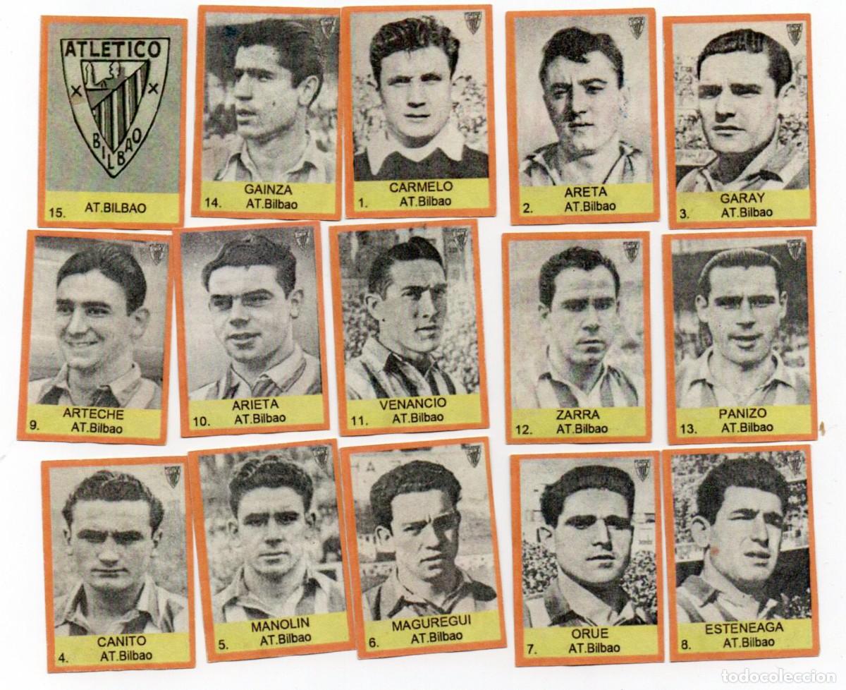 Cromos de f&uacute;tbol: AT, BILBAO, 1953, DE CHOCOLATES MATINAL,