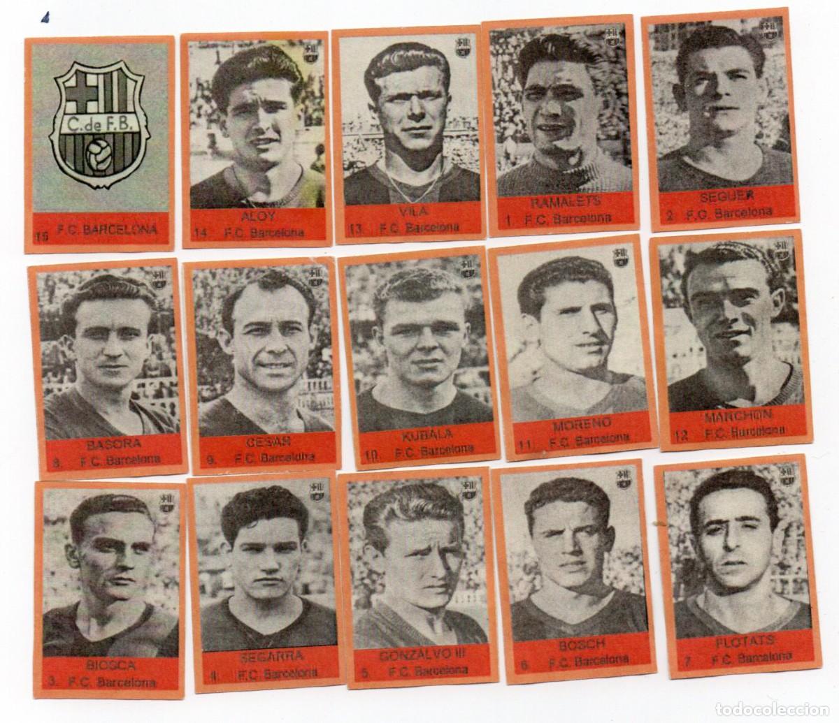 Cromos de f&uacute;tbol: BARCELONA 1953, DE CHOCOLATES MATINAL,