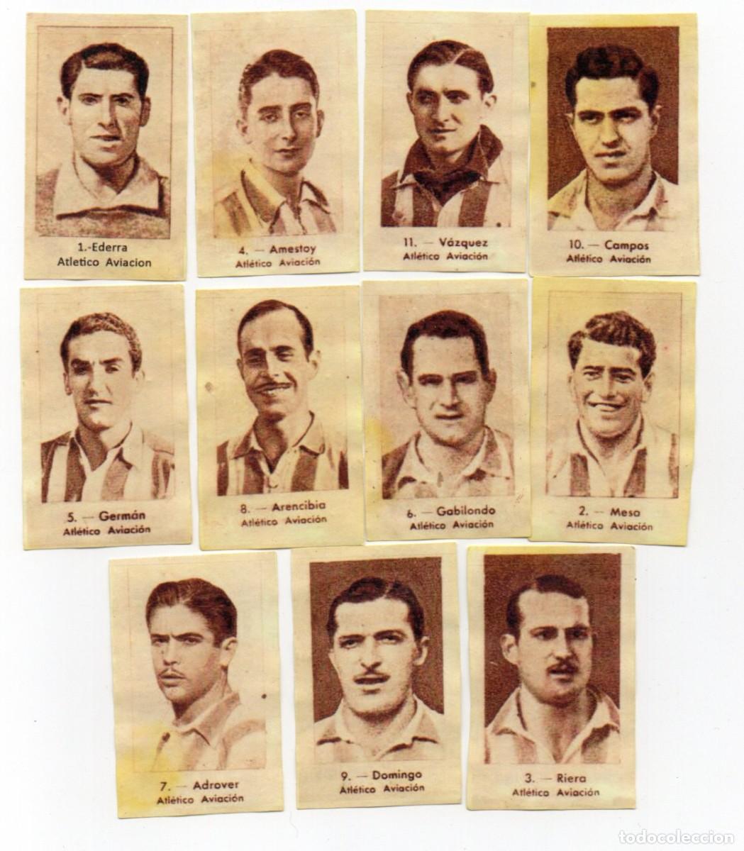 Cromos de f&uacute;tbol: AT. AVIACCION 1943 DE CONDIMENTOS SIRENA,