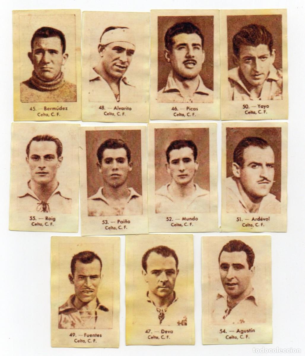 Cromos de f&uacute;tbol: CELTA DE VIGO, 1943 DE CONDIMENTOS SIRENA,