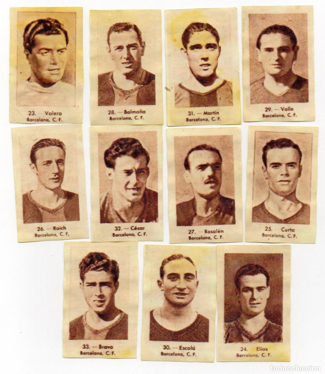 Cromos de f&uacute;tbol: BARCELONA 1943, DE CONDIMENTOS, SIRENA,