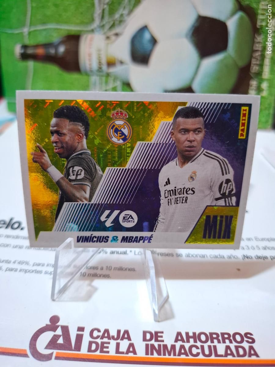 Cromos de f&uacute;tbol: Vinicius Mbappe Real Madrid mix liga 2025 2026 25 26 ediciones este PANINI