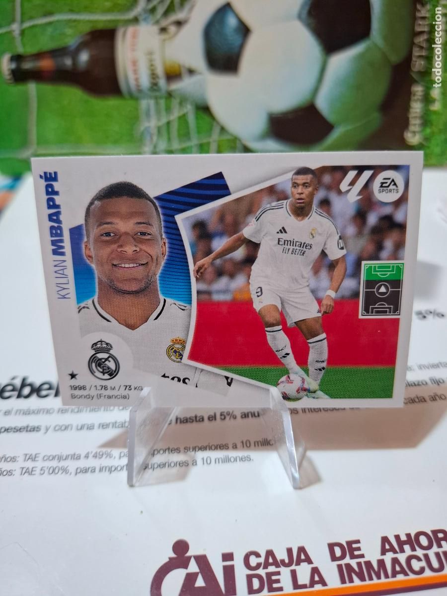 Cromos de f&uacute;tbol: 20 MBAPPE REAL MADRID 2&ordf; VERSION FICHAJES liga 2024 2025 24 25 ediciones este PANINI