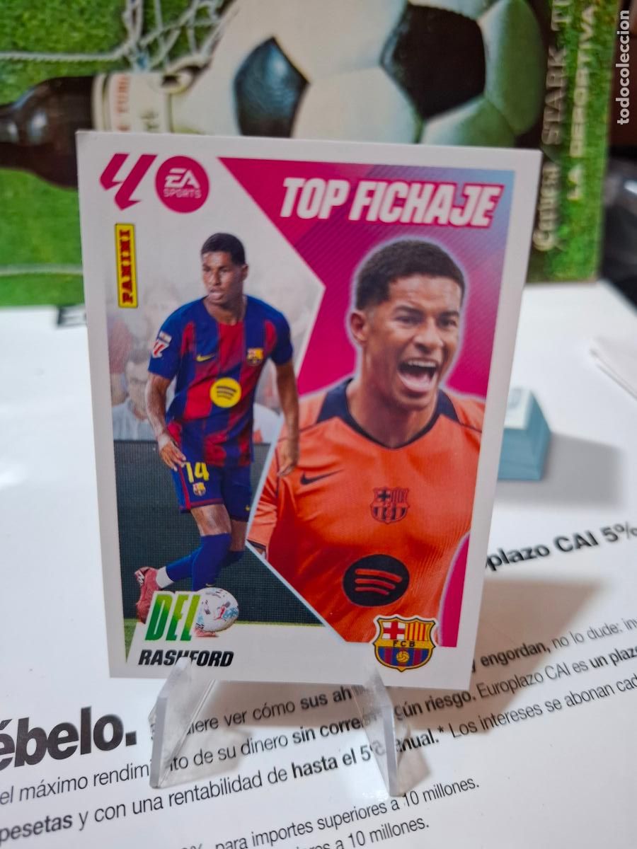 Cromos de f&uacute;tbol: RASHFORD 69 TOP FICHAJE 69 BARCELONA liga 2025 2026 25 26 ediciones este PANINI