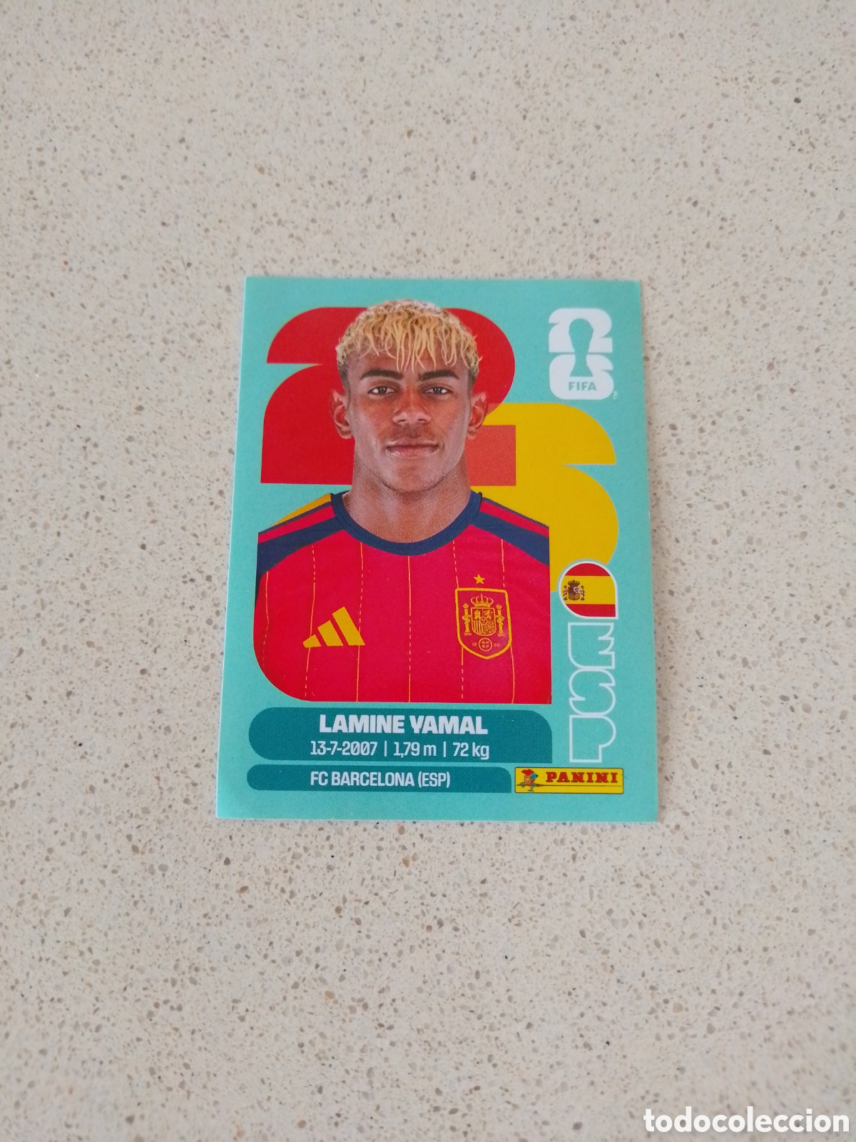 Cromos de f&uacute;tbol: CROMO N&Uacute;MERO 15 LAMINE YAMAL ESPA&Ntilde;A. MUNDIAL 2026. PANINI.