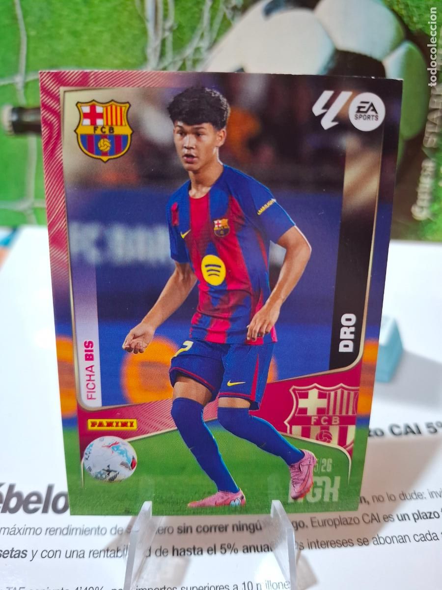 Cromos de f&uacute;tbol: 82 BIS DRO BARCELONA liga 2025 2026 25 26 MEGACRACKS MGK PANINI