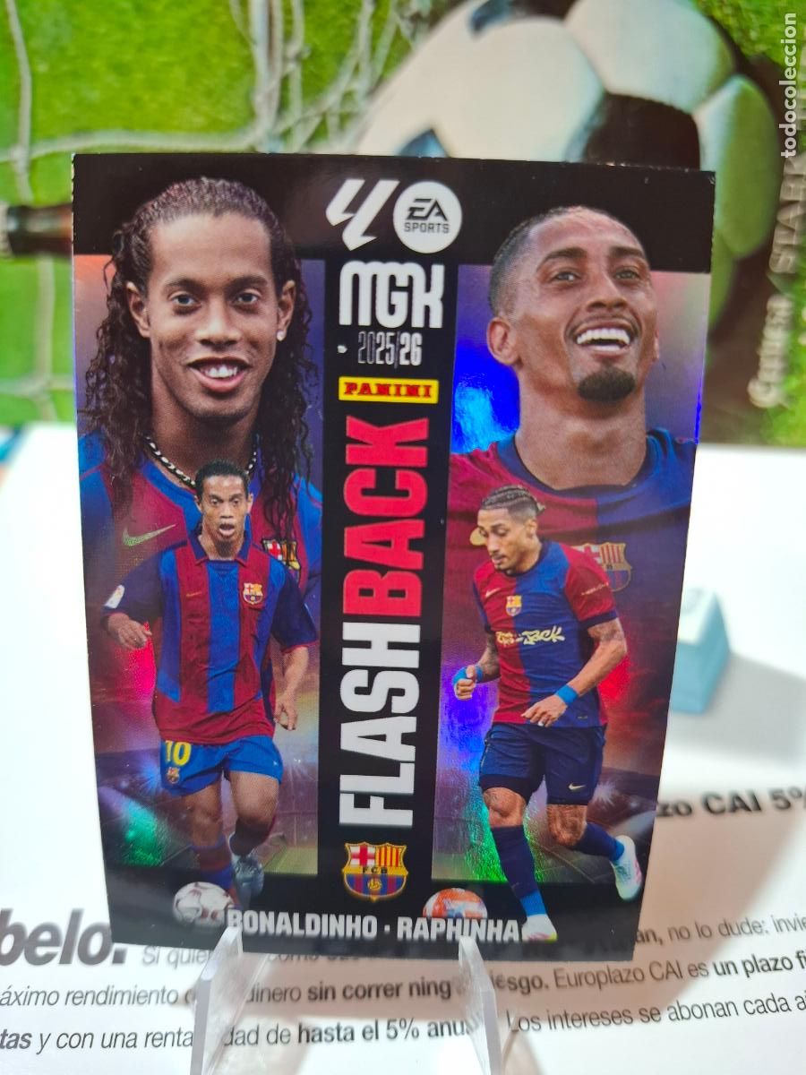 Cromos de f&uacute;tbol: 430 RONALDINHO RAPHINHA BARCELONA FLASHBACK FLASH BACK MEGACRACKS MGK