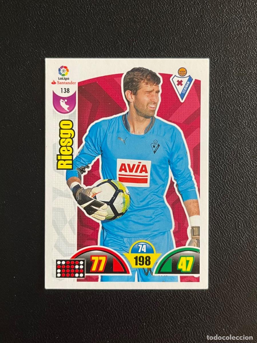 Cromos de f&uacute;tbol: 138 RIESGO SD EIBAR ADRENALYN 2017 2018 CROMO PANINI LA LIGA SANTANDER 17 18