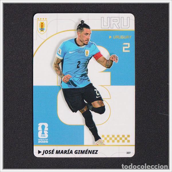 Cromos de f&uacute;tbol: FIFA WORLD CUP 2026 PANINI KAYOU GIMENEZ 337 URU URUGUAY ALBUM MUNDIAL COLECCI&Oacute;N - ULTRA BOX