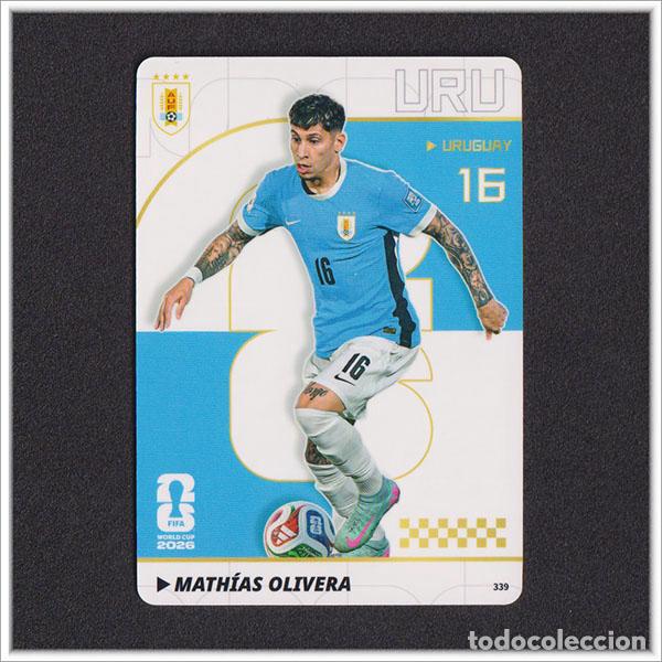 Cromos de f&uacute;tbol: FIFA WORLD CUP 2026 PANINI KAYOU MATHIAS OLIVERA 339 URU URUGUAY ALBUM MUNDIAL COLECCI&Oacute;N - ULTRA BOX