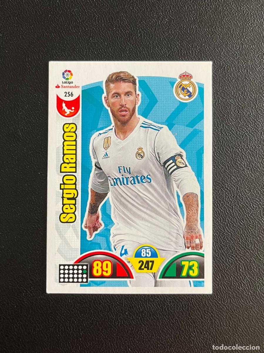 Cromos de f&uacute;tbol: 256 SERGIO RAMOS REAL MADRID ADRENALYN 2017 2018 CROMO PANINI LA LIGA SANTANDER 17 18