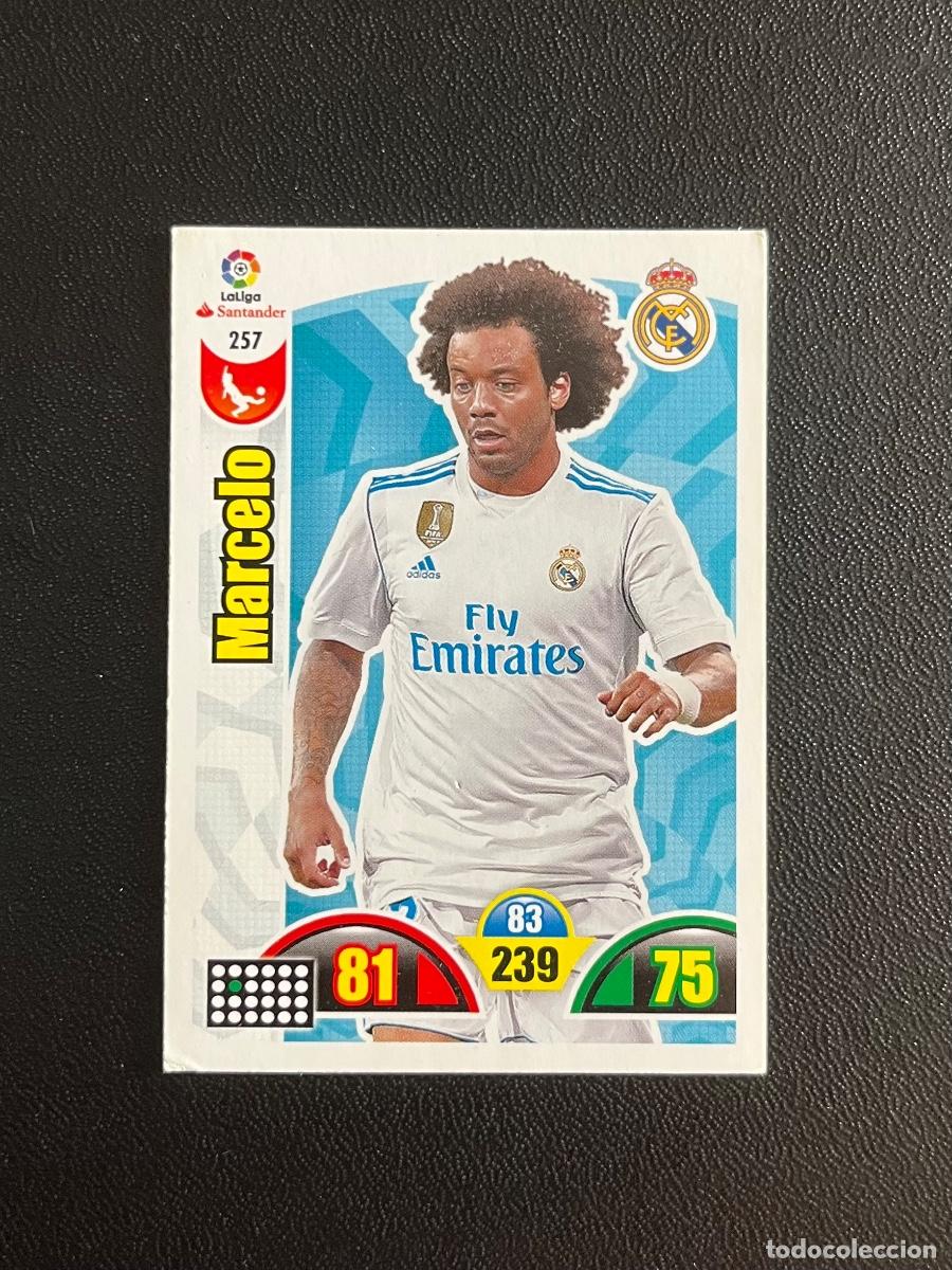 Cromos de f&uacute;tbol: 257 MARCELO REAL MADRID ADRENALYN 2017 2018 CROMO PANINI LA LIGA SANTANDER 17 18