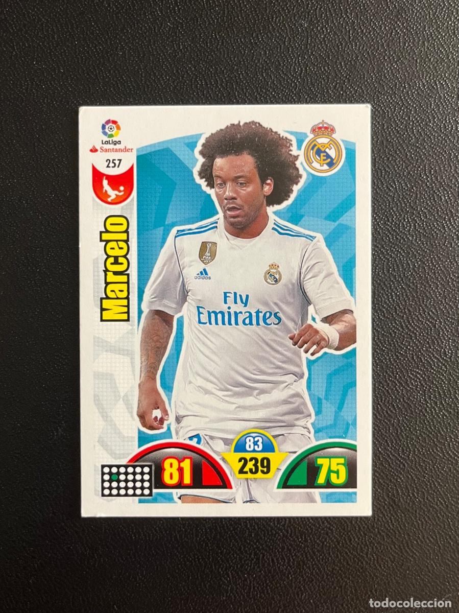 Cromos de f&uacute;tbol: 257 MARCELO REAL MADRID ADRENALYN 2017 2018 CROMO PANINI LA LIGA SANTANDER 17 18