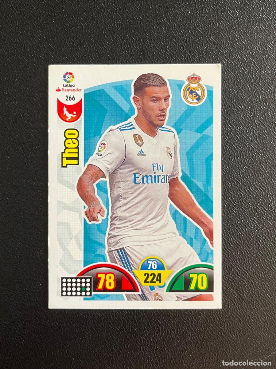 Cromos de f&uacute;tbol: 266 TH&Eacute;O HERN&Aacute;NDEZ REAL MADRID ADRENALYN 2017 2018 CROMO PANINI LA LIGA SANTANDER 17 18