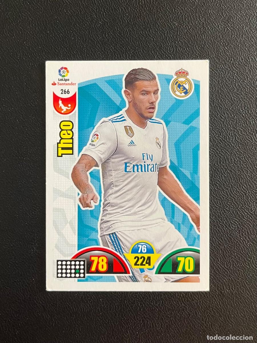 Cromos de f&uacute;tbol: 266 TH&Eacute;O HERN&Aacute;NDEZ REAL MADRID ADRENALYN 2017 2018 CROMO PANINI LA LIGA SANTANDER 17 18