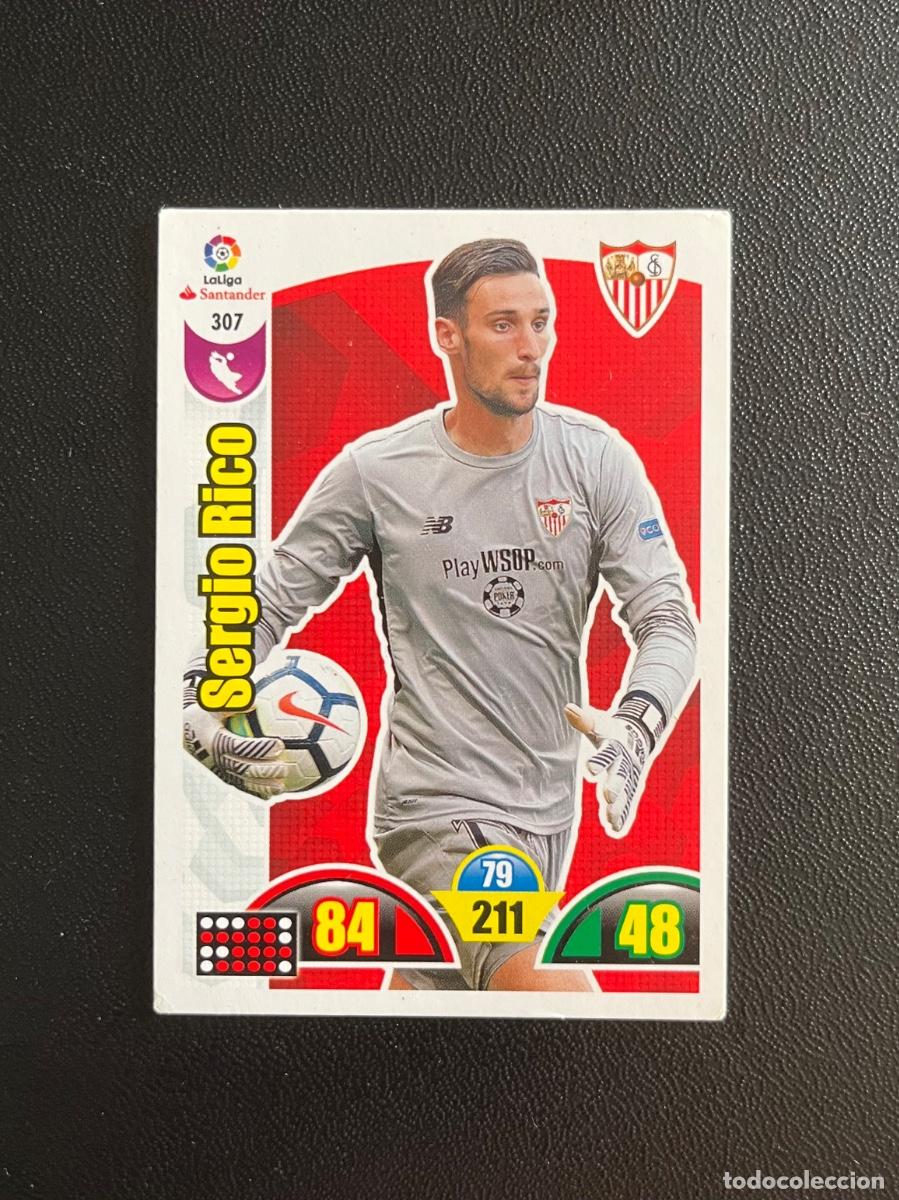 Cromos de f&uacute;tbol: 307 SERGIO RICO SEVILLA FC ADRENALYN 2017 2018 CROMO PANINI LA LIGA SANTANDER 17 18