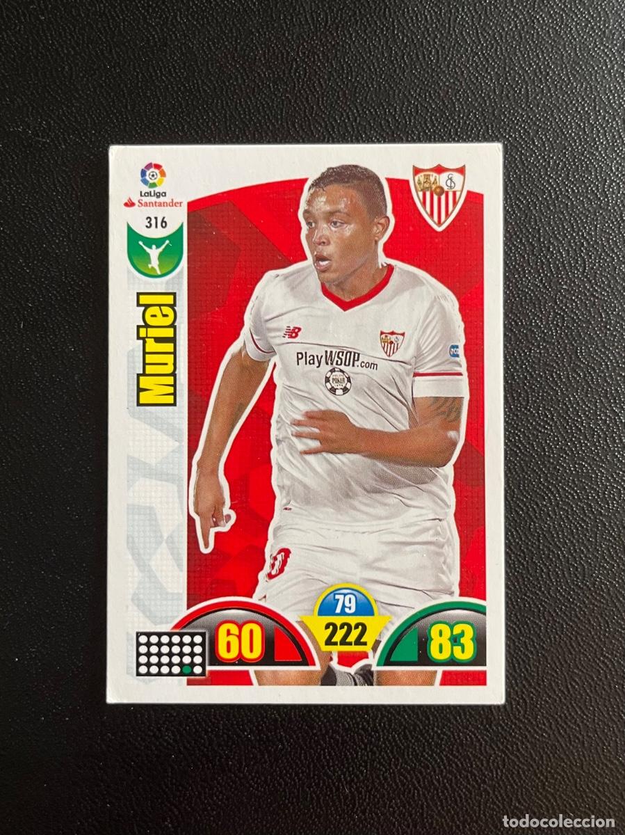 Cromos de f&uacute;tbol: 316 MURIEL SEVILLA FC ADRENALYN 2017 2018 CROMO PANINI LA LIGA SANTANDER 17 18