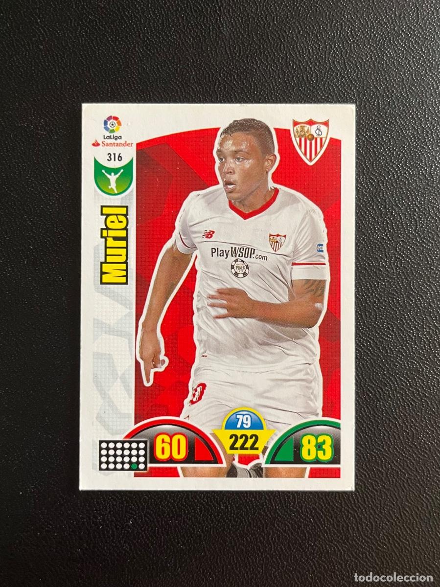 Cromos de f&uacute;tbol: 316 MURIEL SEVILLA FC ADRENALYN 2017 2018 CROMO PANINI LA LIGA SANTANDER 17 18