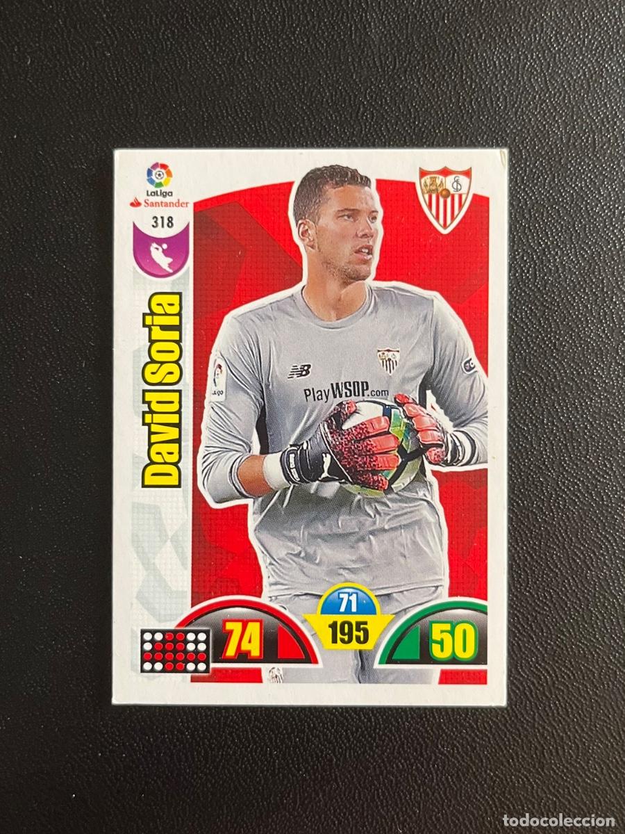 Cromos de f&uacute;tbol: 318 DAVID SORIA SEVILLA FC ADRENALYN 2017 2018 CROMO PANINI LA LIGA SANTANDER 17 18