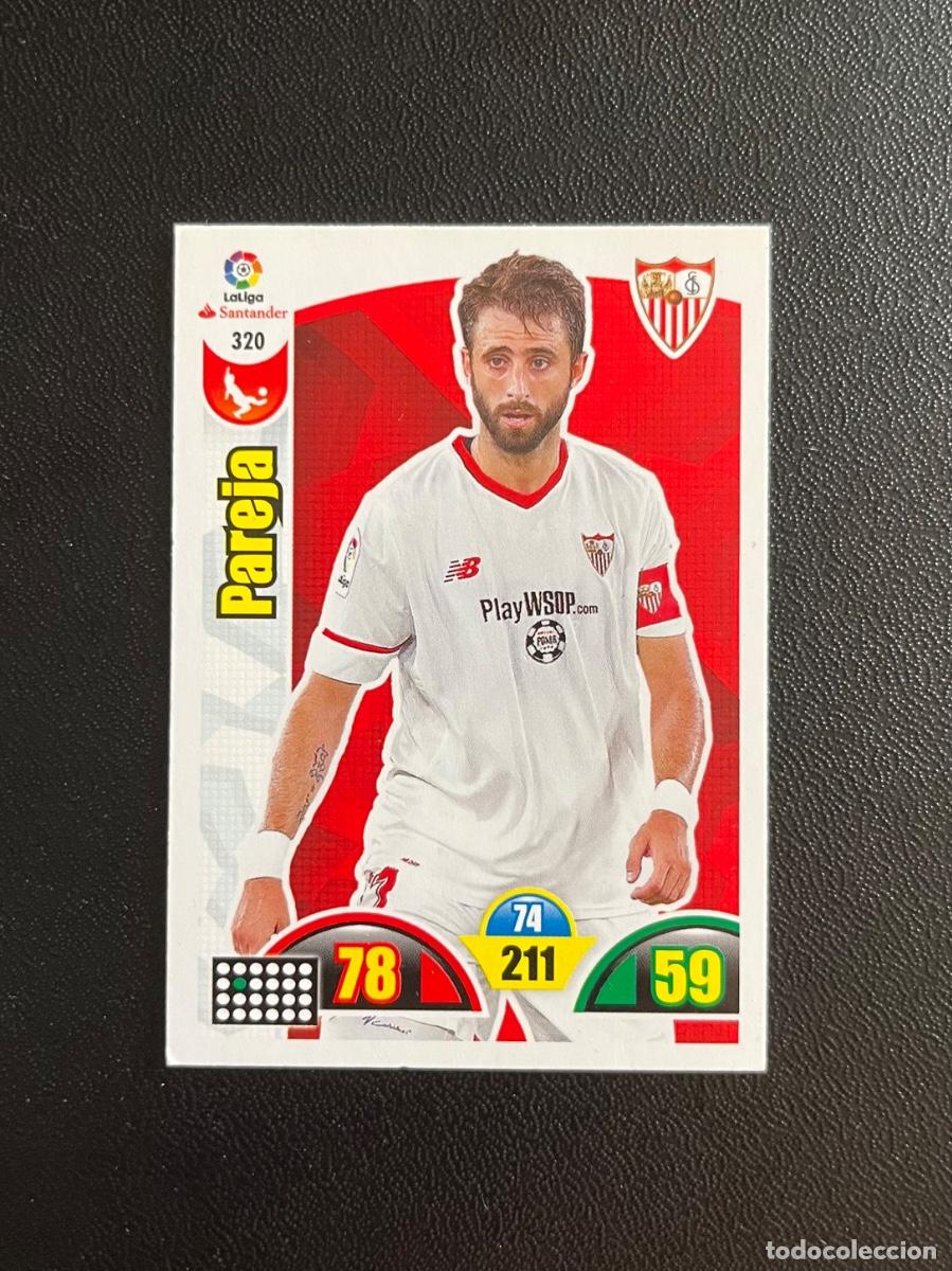 Cromos de f&uacute;tbol: 320 PAREJA SEVILLA FC ADRENALYN 2017 2018 CROMO PANINI LA LIGA SANTANDER 17 18
