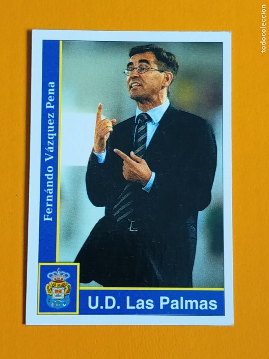 Cromos de f&uacute;tbol: 212 FRENANDO V&Aacute;ZQUEZ. U.D. LAS PALMAS. LAS FICHAS DE LA LIGA 2002. MUNDICROMO