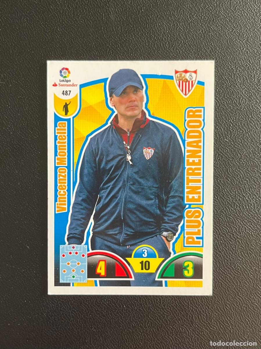 Cromos de f&uacute;tbol: 487 VICENZO MONTELLA SEVILLA FC PLUS ENTRENADOR ADRENALYN 2017 2018 CROMO PANINI LA LIGA 17 18